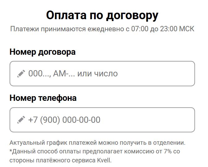 Как оплатить займ